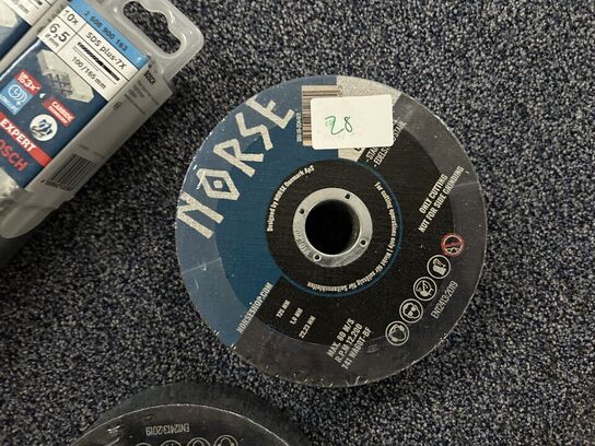 NORSE Skæreskiver og Bosch bor