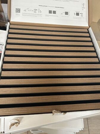 Akustikpanel 12stk (6 pakker) OILED OAK 52x52cm