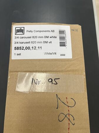 3/4 karrusel til hjørneskab