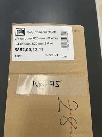 3/4 karrusel til hjørneskab