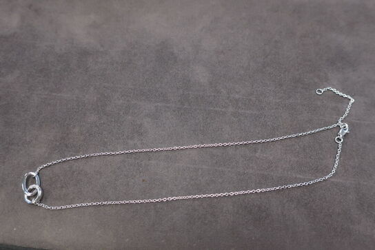 Classic Halo Trio of Diamonds Necklace