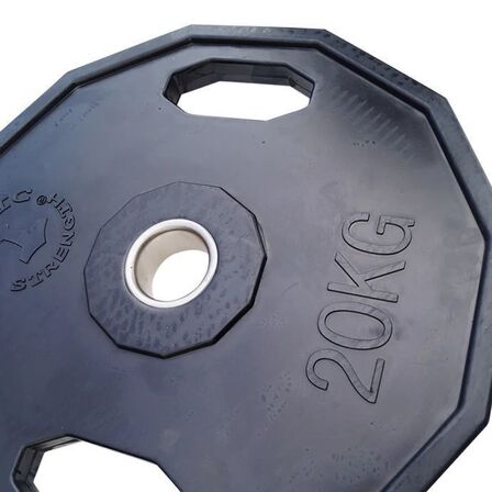 1 stk. Vægtskiver 20 kg (12 kantet/sort)