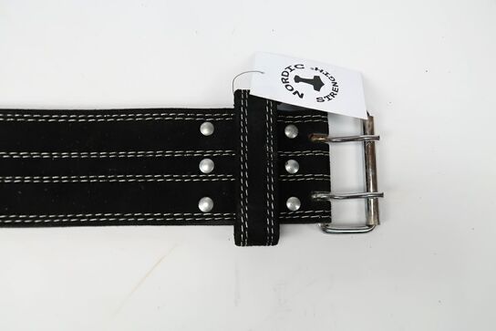 Medium  - Styrkeløfter bælte med hurtig-lås (Sort)