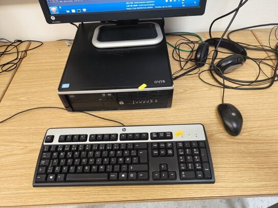 Skærm 22" m. tastatur HP L2206w (PC medfølger ikke)