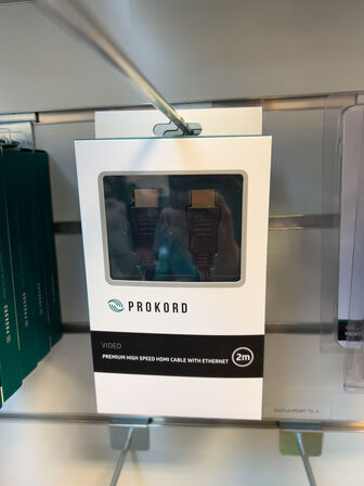 3 stk. PROKORD 2m HDMI m. ethernet kabler (ubrugt)