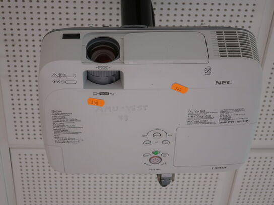 Projektor NEC ME311W inkl. lærred