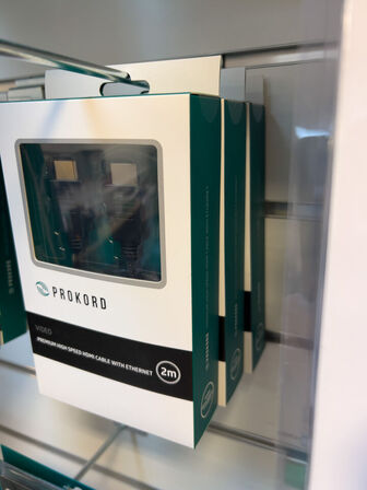 3 stk. PROKORD 2m HDMI m. ethernet kabler (ubrugt)