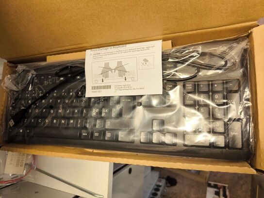 4 stk. tastatur bl.a. HP & DELL (kablet) (ubrugt)