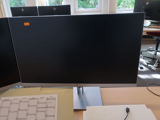 2 stk. HP EliteDisplay 27" skærme inkl. div. tilbehør