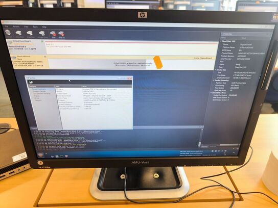 Skærm 22" m. tastatur HP L2206w (PC medfølger ikke)