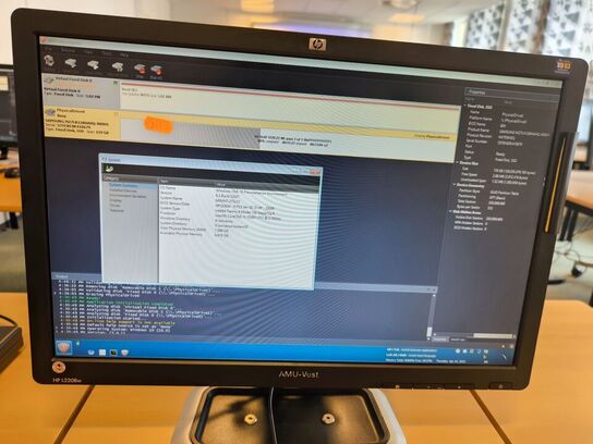 Skærm 22" m. tastatur HP L2206w (PC medfølger ikke)