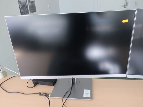 2 stk. HP EliteDisplay 27" skærme inkl. rollermouse & div. tilbehør