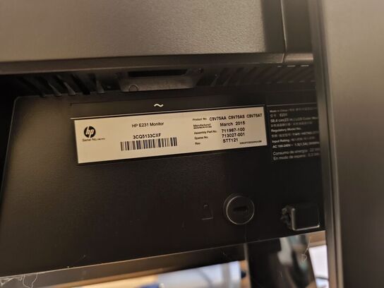 4 stk. skærme bl.a. HP & BENQ