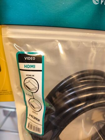 2 stk. PROKORD 5m skærmkabel HDMI->HDMI (ubrugt)