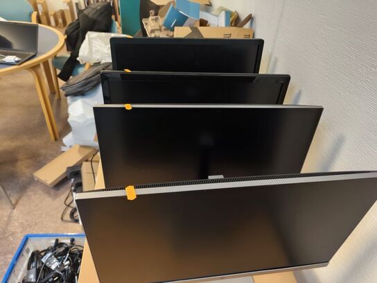 4 stk. skærme bl.a. HP & BENQ