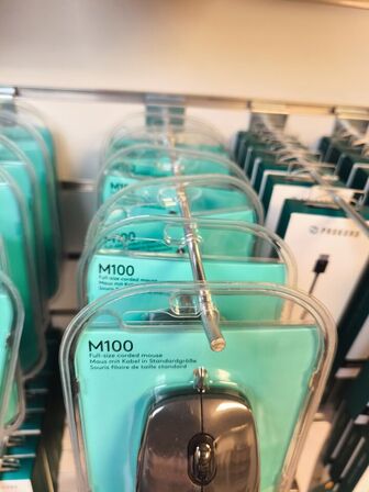 6 stk. LOGITECH M100 mus (ubrugt)