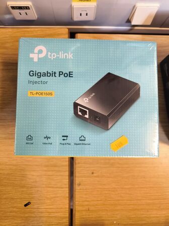 2 stk. TP-LINK TL-POE150S PoE adaptere (ubrugt)