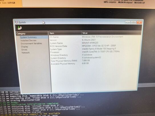 Skærm 22" m. tastatur HP L2206w (PC medfølger ikke)