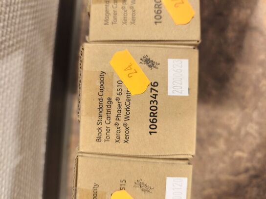 4 stk. toner XEROX til laserprinter bl.a. Phaser 6510