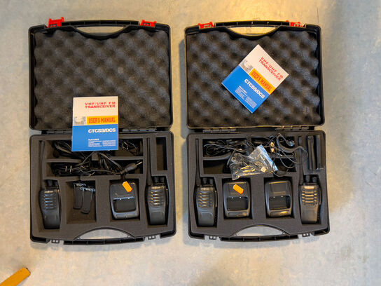 2 sæt håndradioer FREETALKER