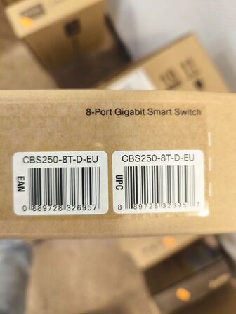 Netværksswitch CISCO CBS250-8T-D-EU 8 port (ubrugt)