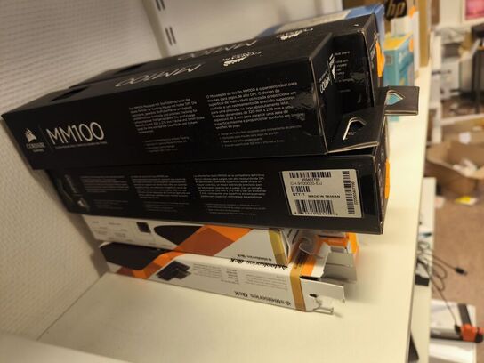 10 stk. musemåtter CORSAIR & STEELSERIES (ubrugt)