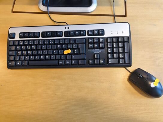 Skærm 22" m. tastatur HP L2206w (PC medfølger ikke)