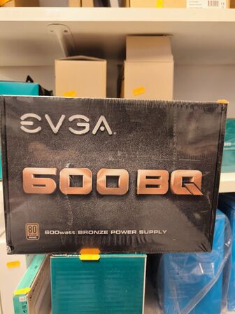 PSU strømforsyning EVGA 600BQ Bronze 80+ (ubrugt)