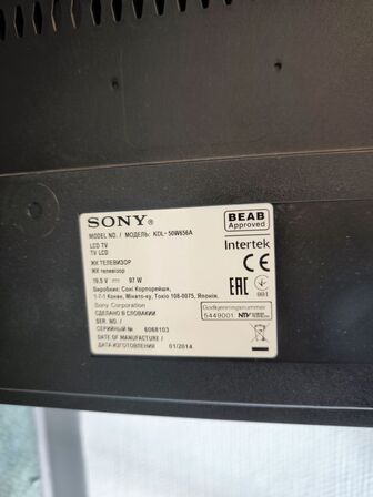Fladskærms TV 50" SONY KDL-50W656A