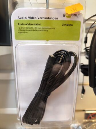 2 stk. GOOBAY 2m kabler audio/video forlænger (ubrugt)