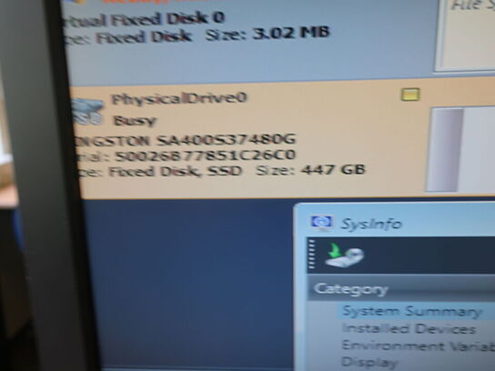 HP 22" skærm m. tastatur L2208w (PC medfølger ikke)