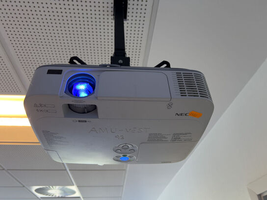 Projektor NEC ME311W inkl. lærred & CREATIVE højttalere