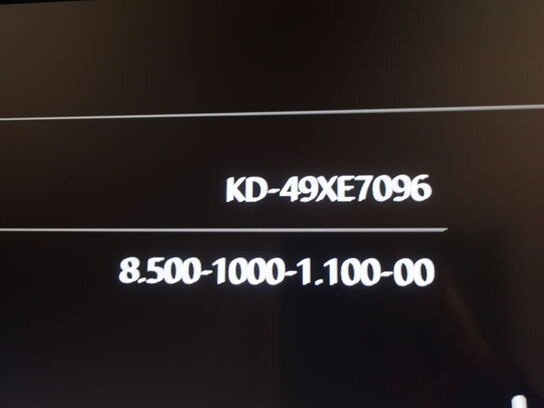 3 stk. 49" 4K UHD Smart TV SONY KD-49XE7096