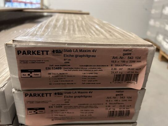 Parkett gulv Haro Oak Graphite Grey 52m2