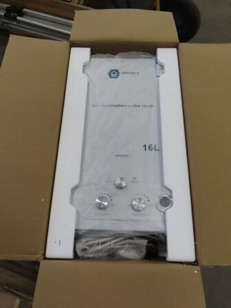 Gasvandsvarmer på vogn