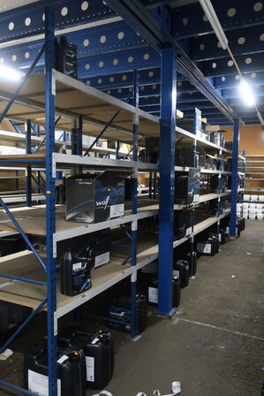 5 fag lagerreol uden indhold