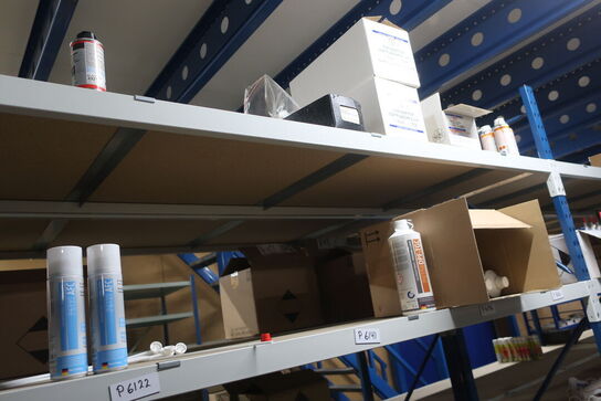 10 fag lagerreol med indhold