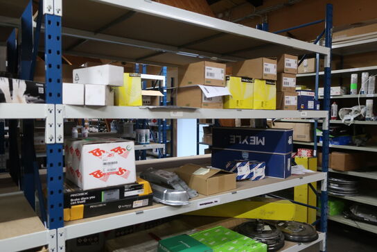 10 fag lagerreol med indhold