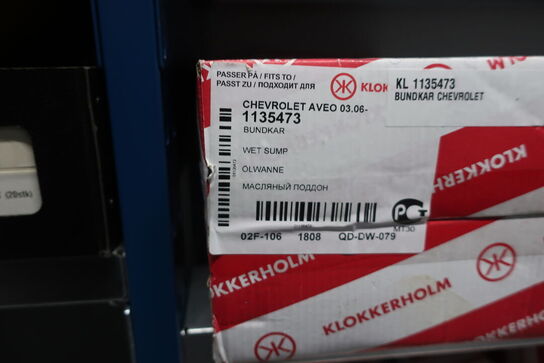 13 fag lagerreoler med indhold