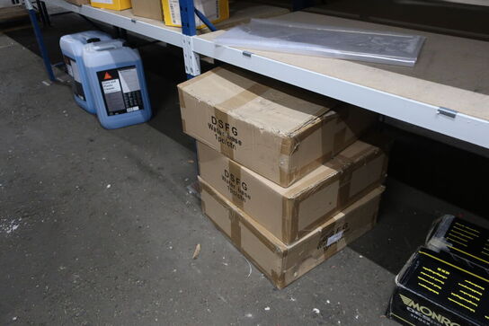 10 fag lagerreol med indhold