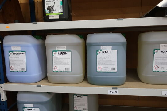 6 fag lagerreoler med indhold