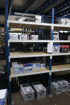 5 fag lagerreol uden indhold