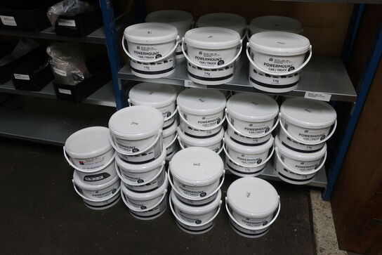 4 fag lagerreoler med indhold