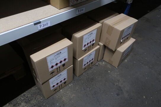 5 fag lagerreol med indhold