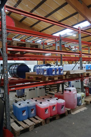 3 fag pallereoler uden indhold