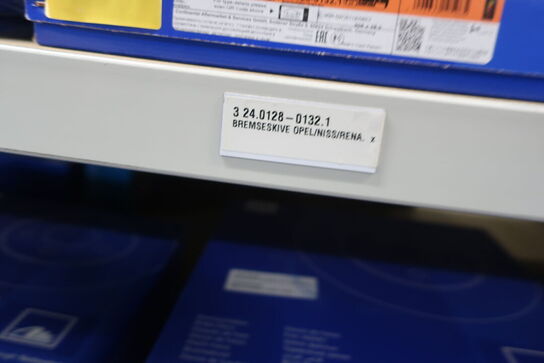 8 fag lagerreoler med indhold