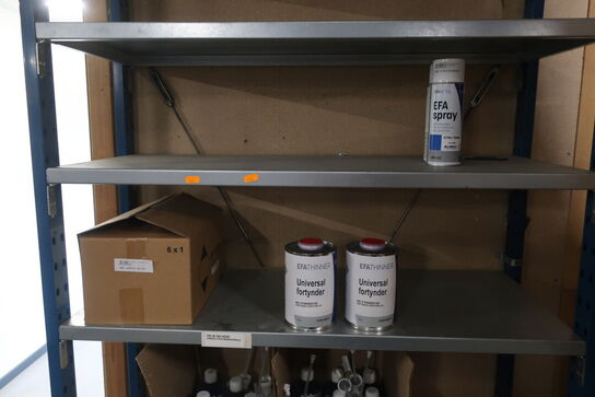 Lagerreol med indhold