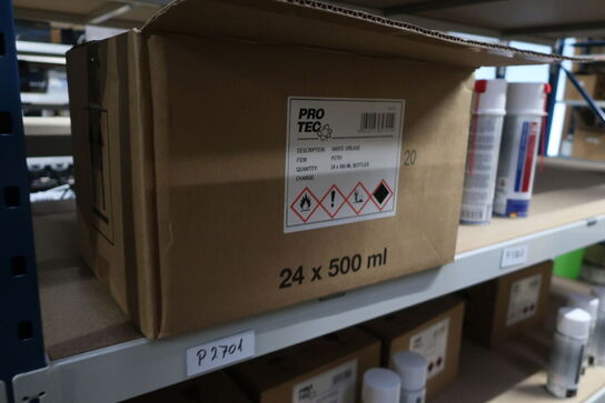 5 fag lagerreol med indhold