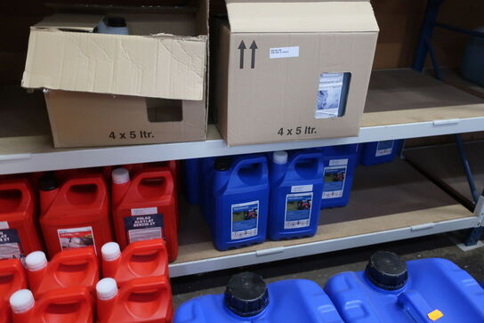 6 fag lagerreoler med indhold