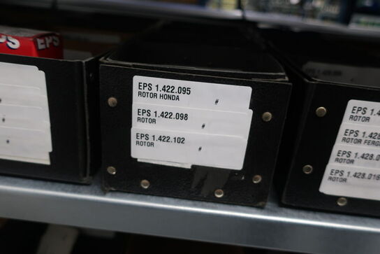 12 fag lagerreol med indhold